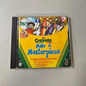Vintage Crayola Multicolor CD-ROM Kids Art Software Educational Creative Learn